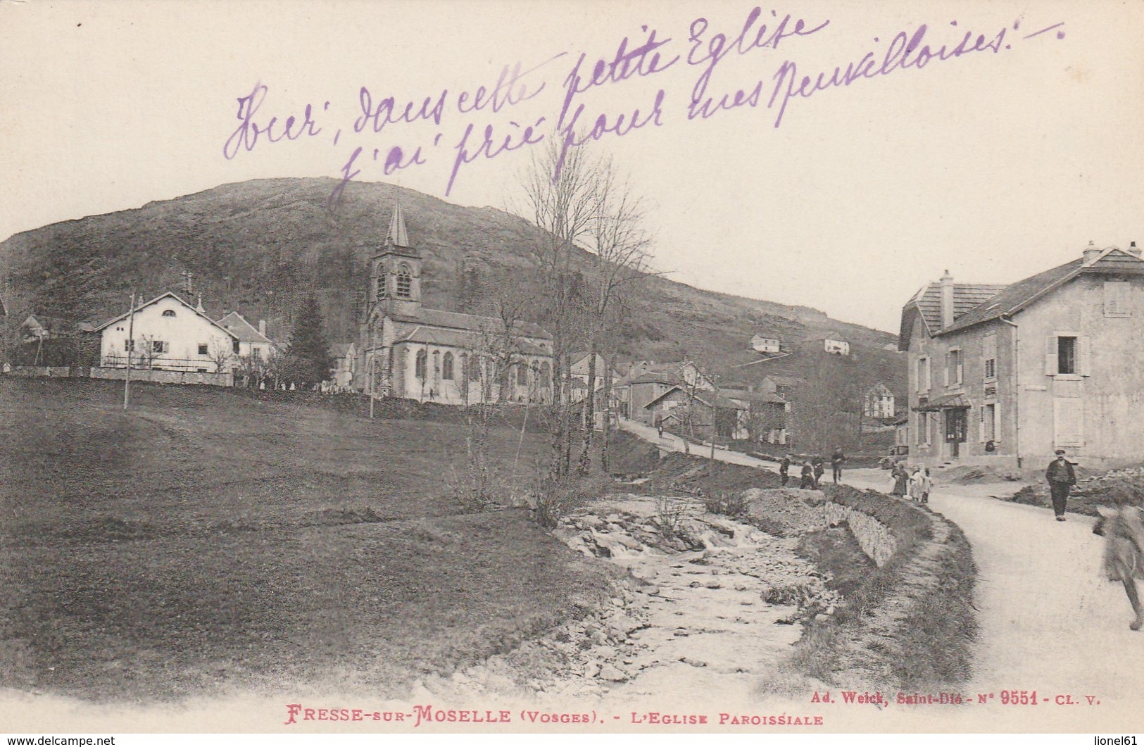 FRESSE SUR MOSELLE : (88) L'église paroissiale