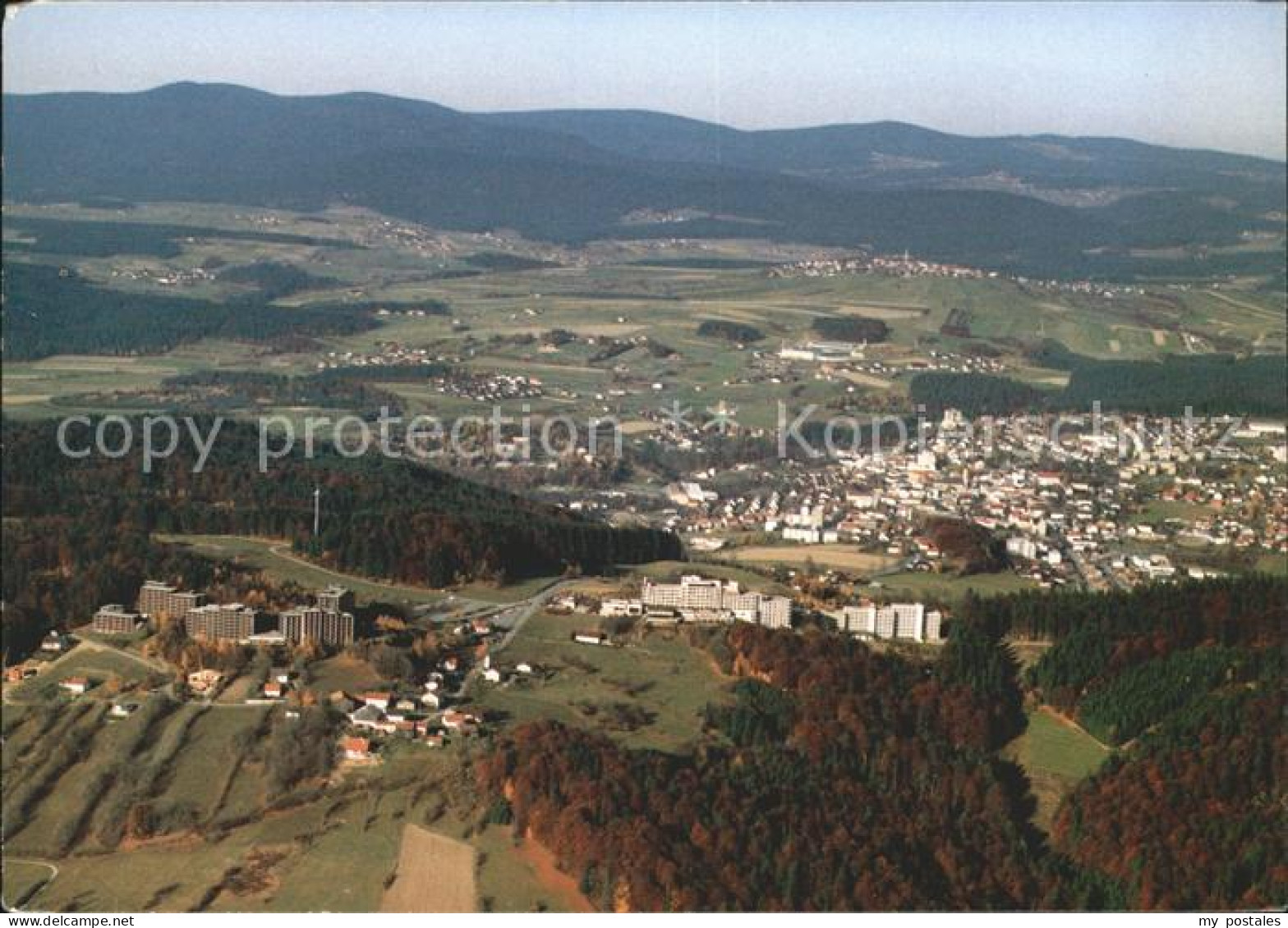 Freyung Freyung-Grafenau Bayern Fliegeraufnahme mit Ferienpark Geyersberg Klinik