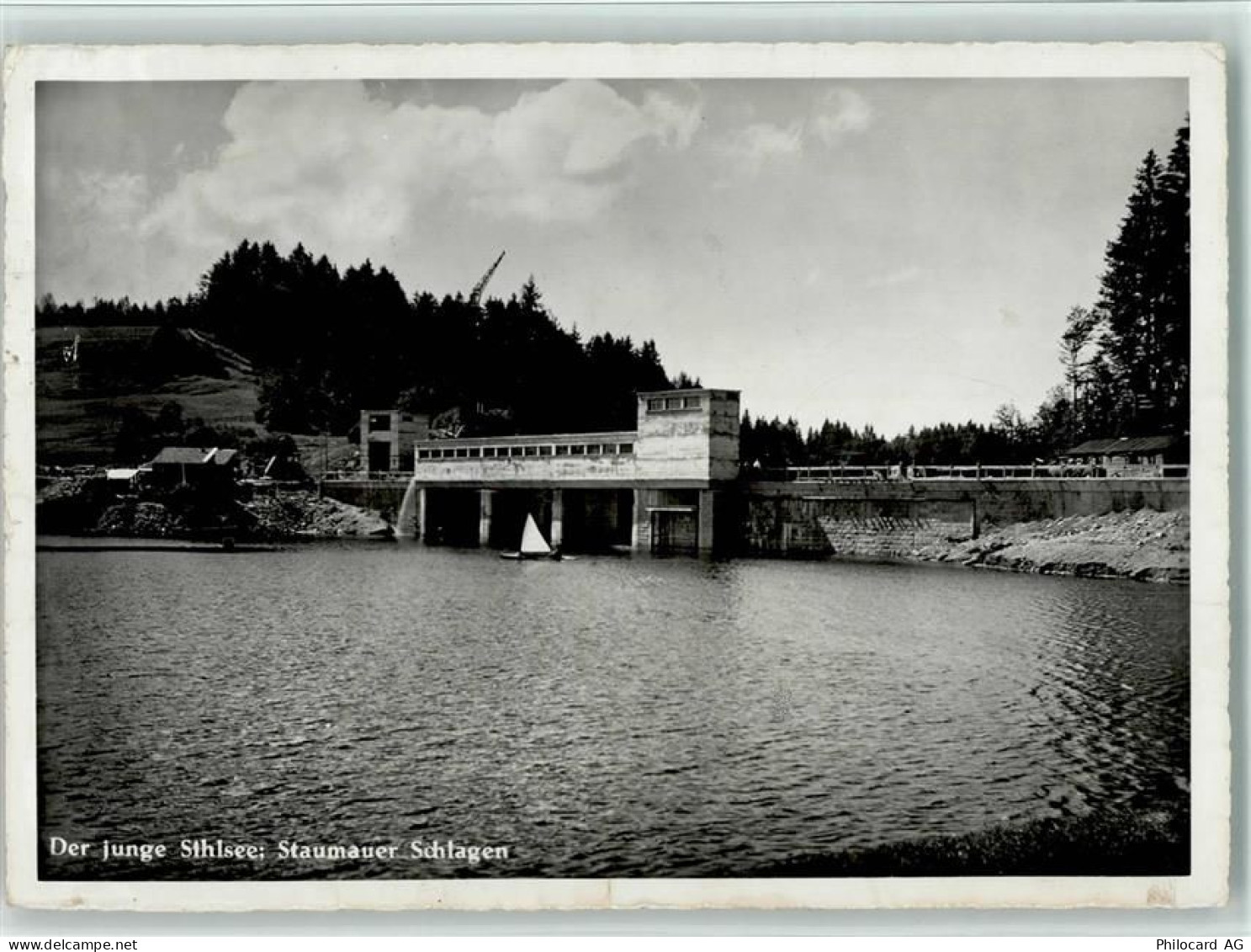 Fribourg - Der junge Sihlsee Staumauer Schlagen - 11058642