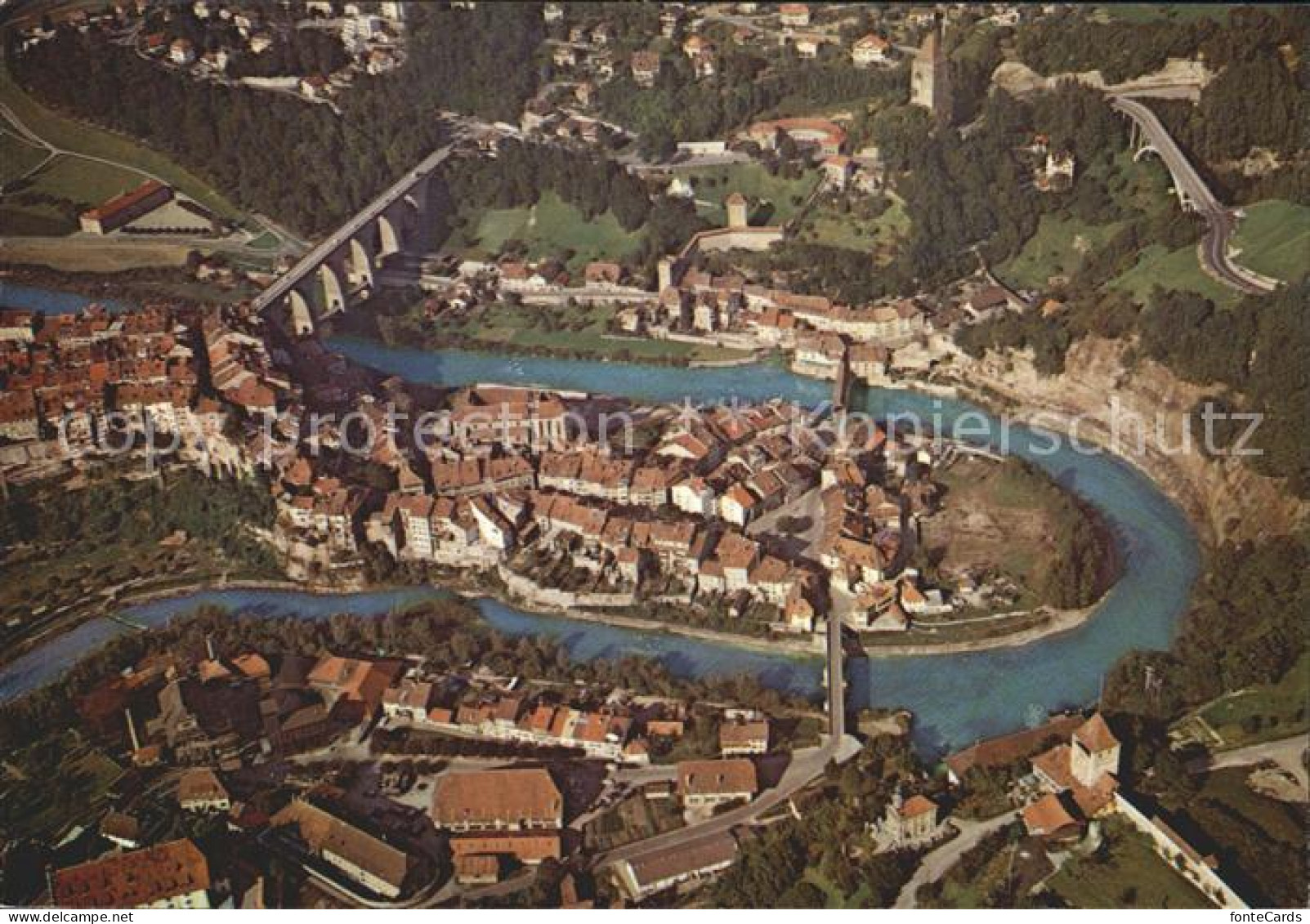 Fribourg FR Fliegeraufnahme
