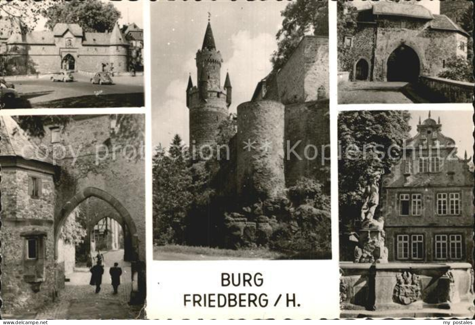 Friedberg Hessen Burg Friedberg Teilansichten