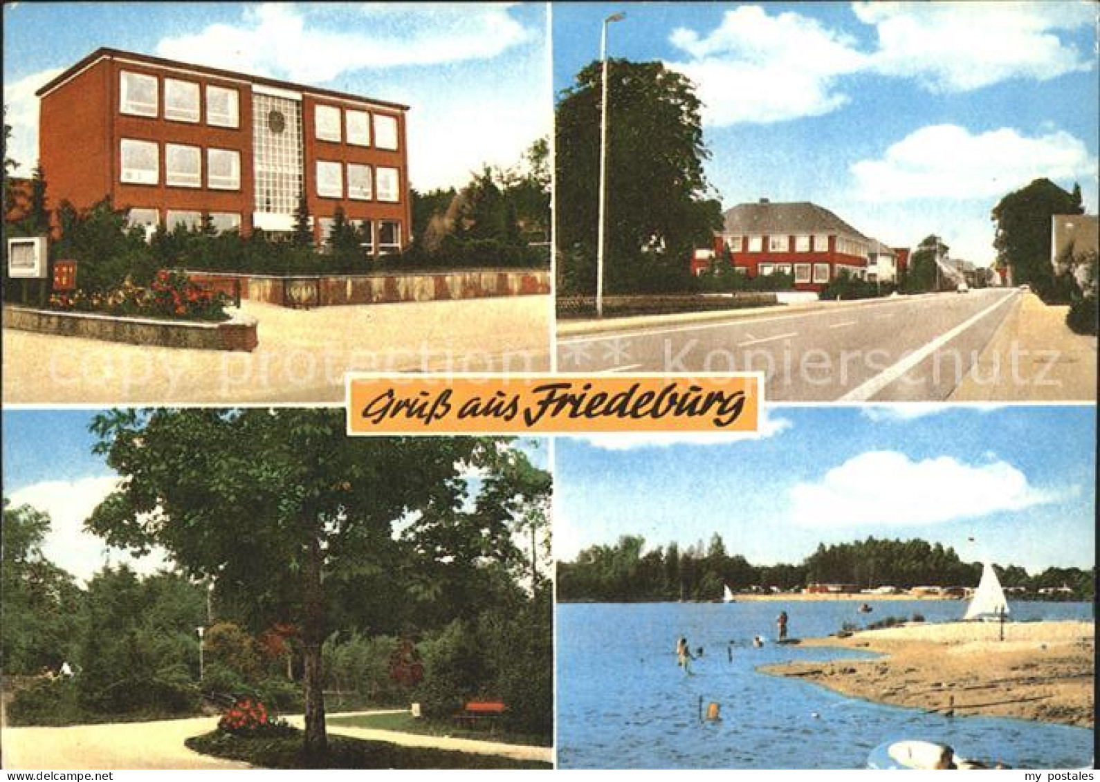 Friedeburg Ostfriesland Teilansichten Strassenpartie Park Strand