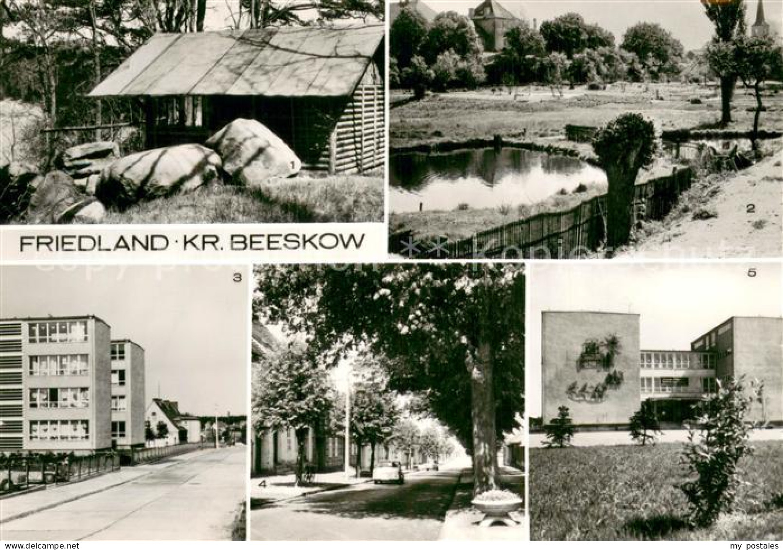 Friedland Mark Friedland Schutzhuette am Wanderweg zum Schwielochsee Burg Polyte