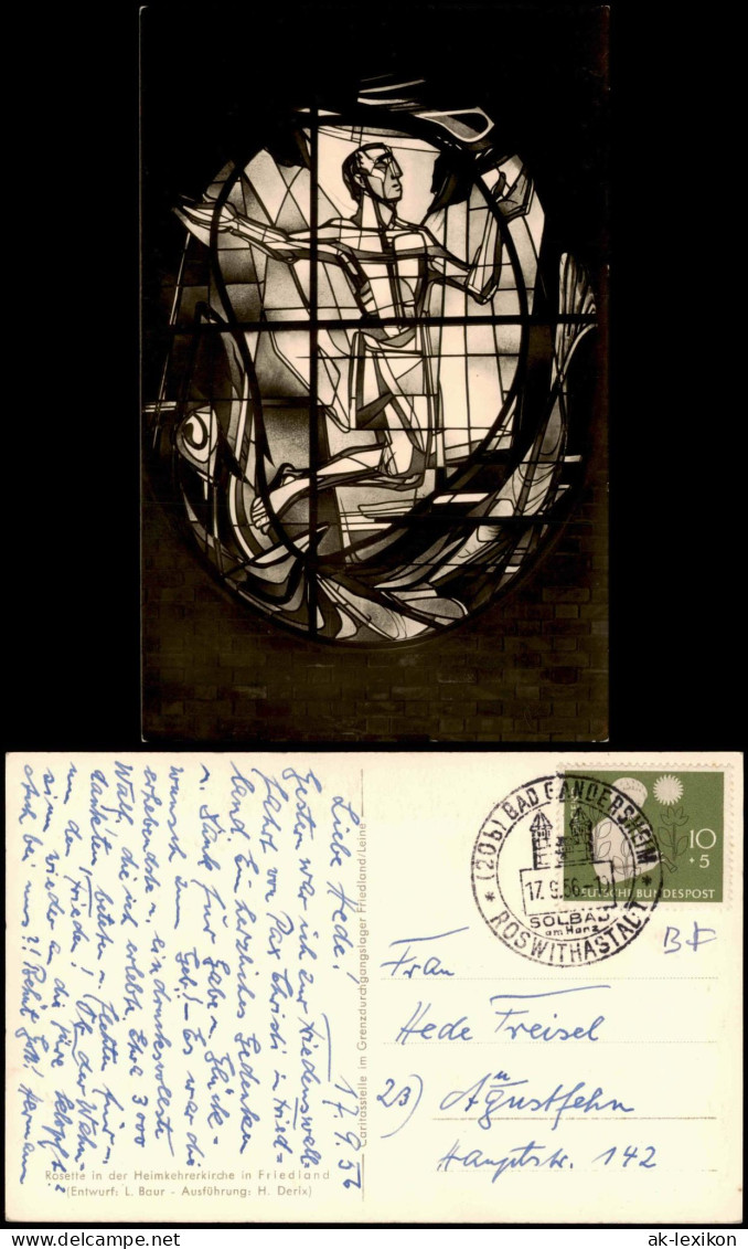 Friedland (Niedersachsen) GDL Friedland - Lager Rosette Heimkehrerkirche 1956