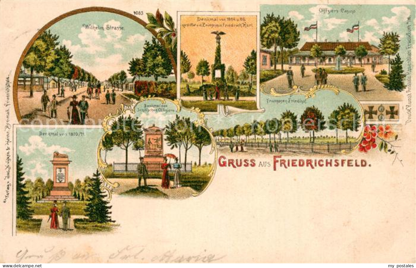 Friedrichsfeld  Truppenuebungsplatz Voerde Wilhelm Strasse Denkmal von 1864 Offi