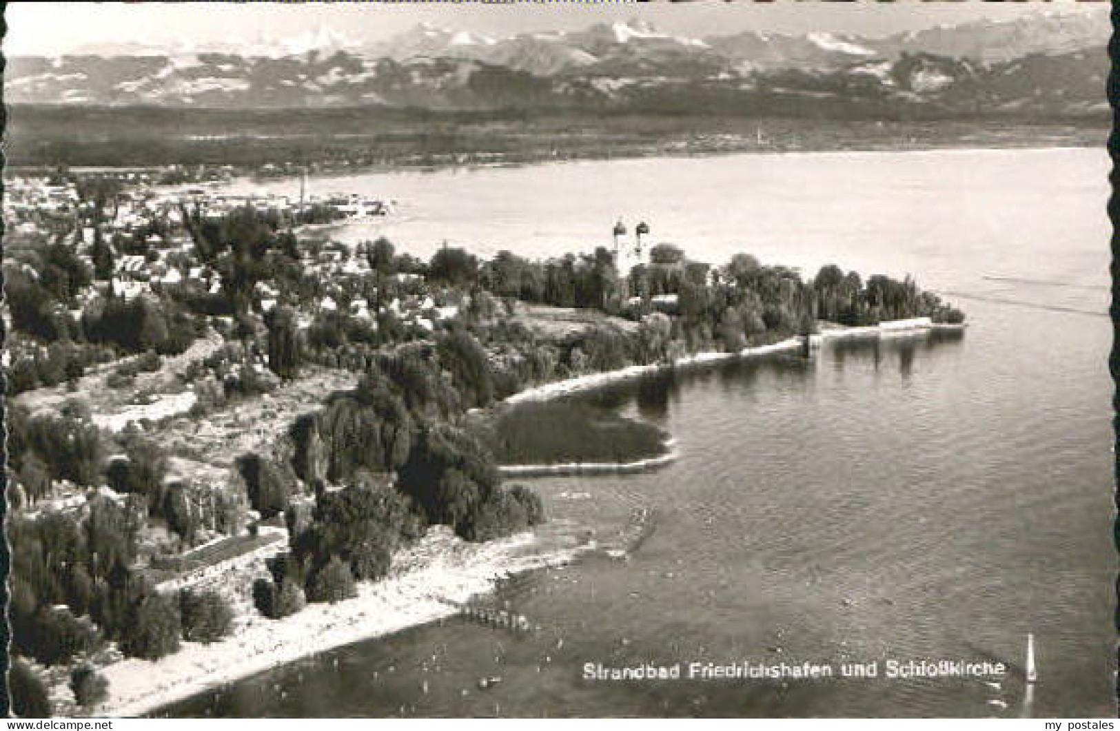 Friedrichshafen Bodensee Friedrichshafen Bad Kirche Fliegeraufnahme