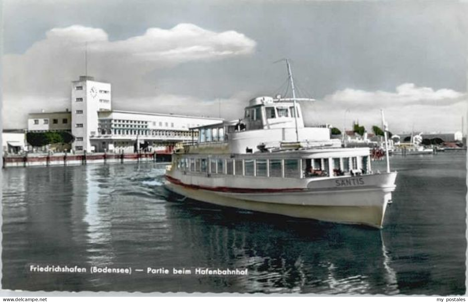 Friedrichshafen Bodensee Friedrichshafen Hafenbahnhof Schiff Saentis