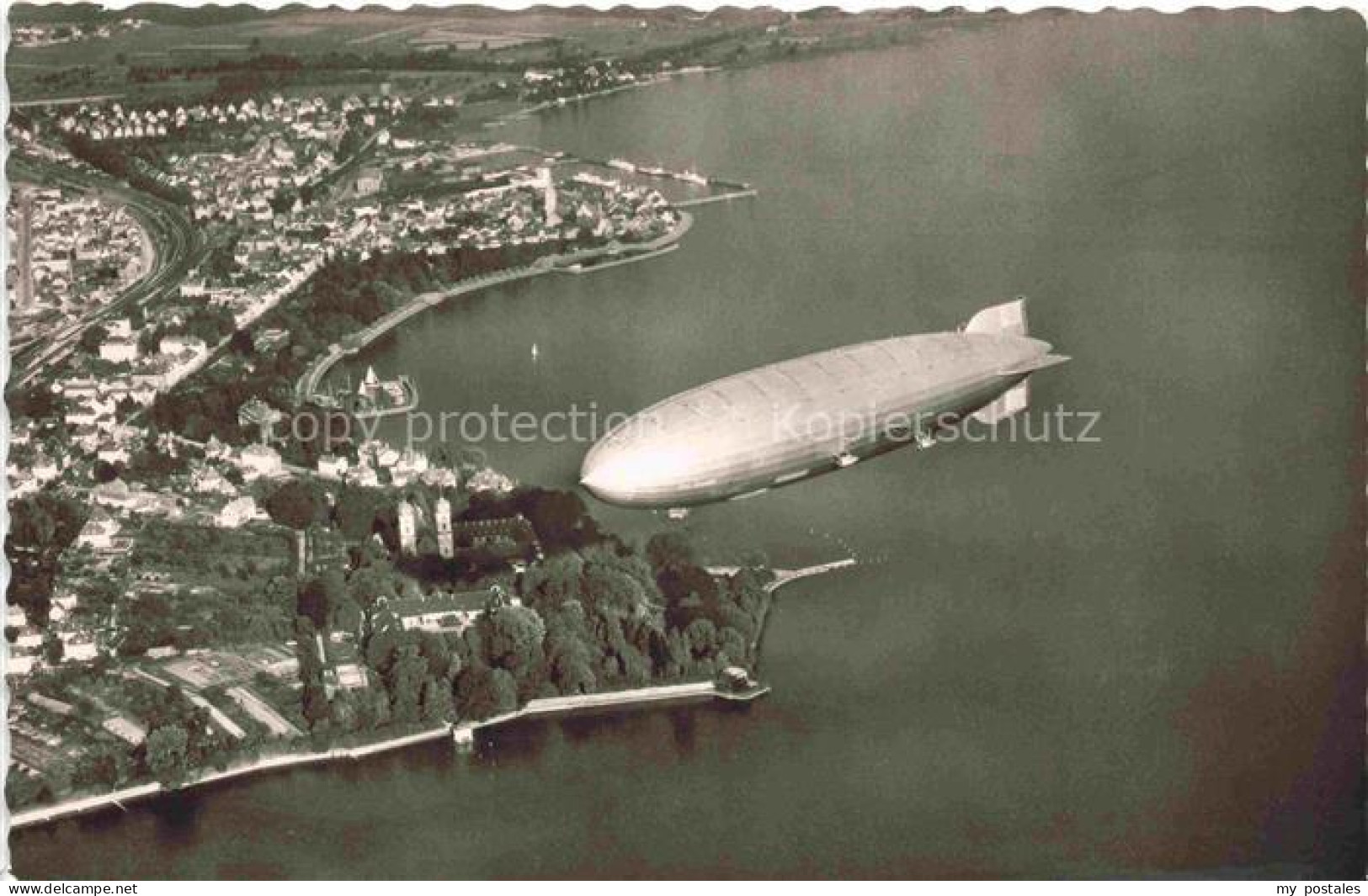 FRIEDRICHSHAFEN Bodensee Lac de Constance Graf Zeppelin vue d'oiseau