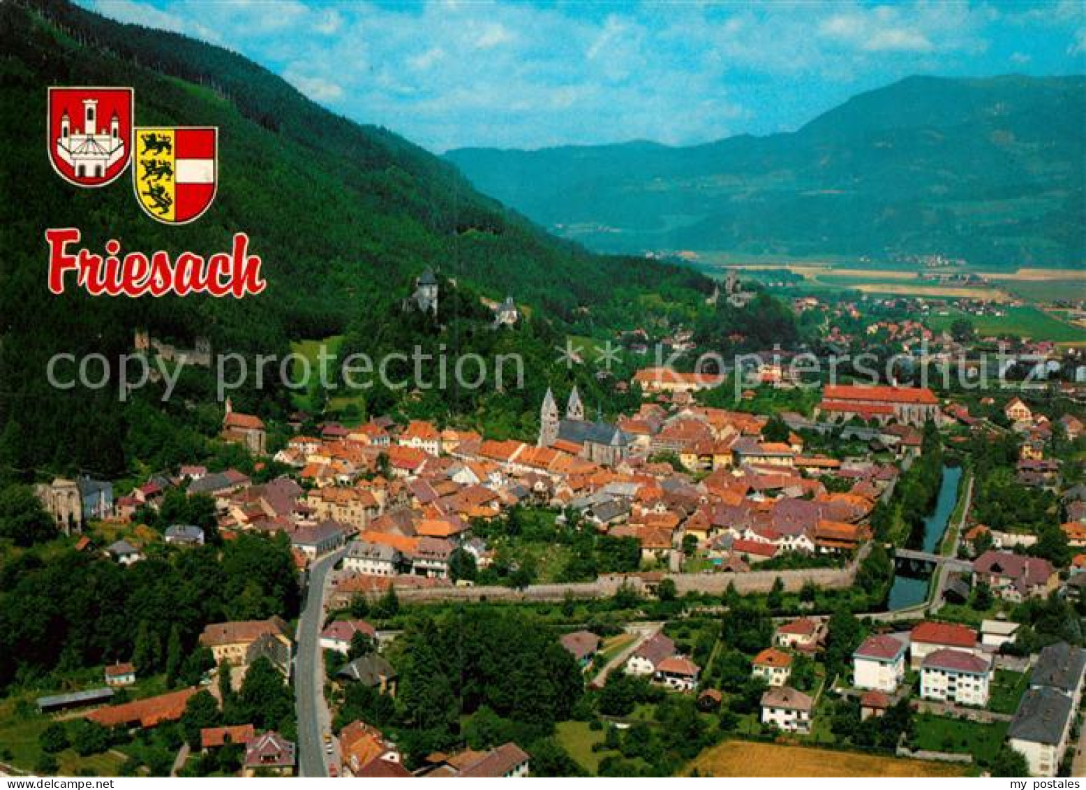 Friesach Kaernten Fliegeraufnahme