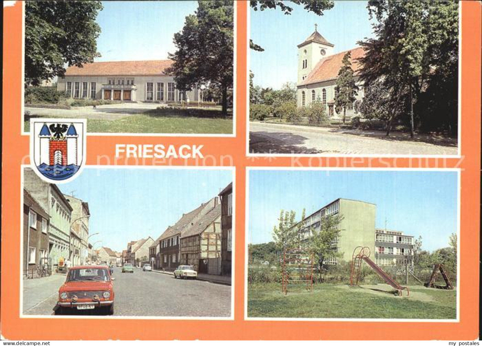 Friesack Mensa der Ingenieurschule Kirche Berliner Strasse Polytechnikum
