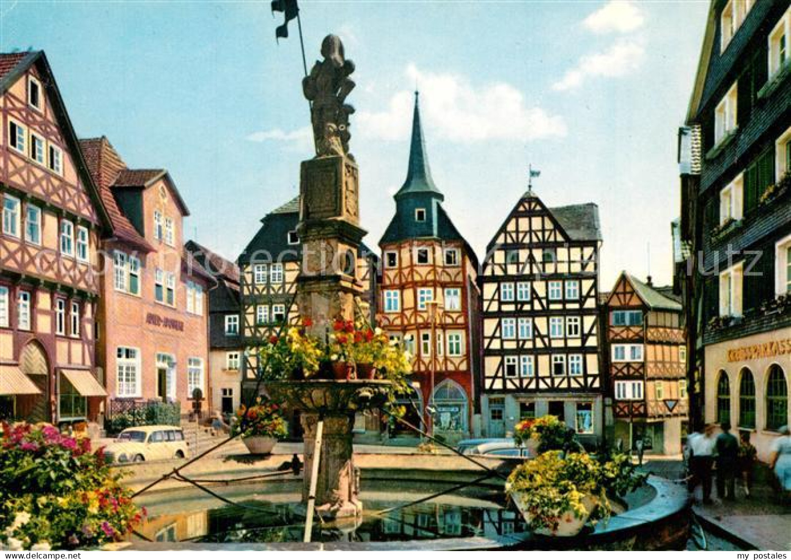 Fritzlar Marktplatz Rolandsbrunnen