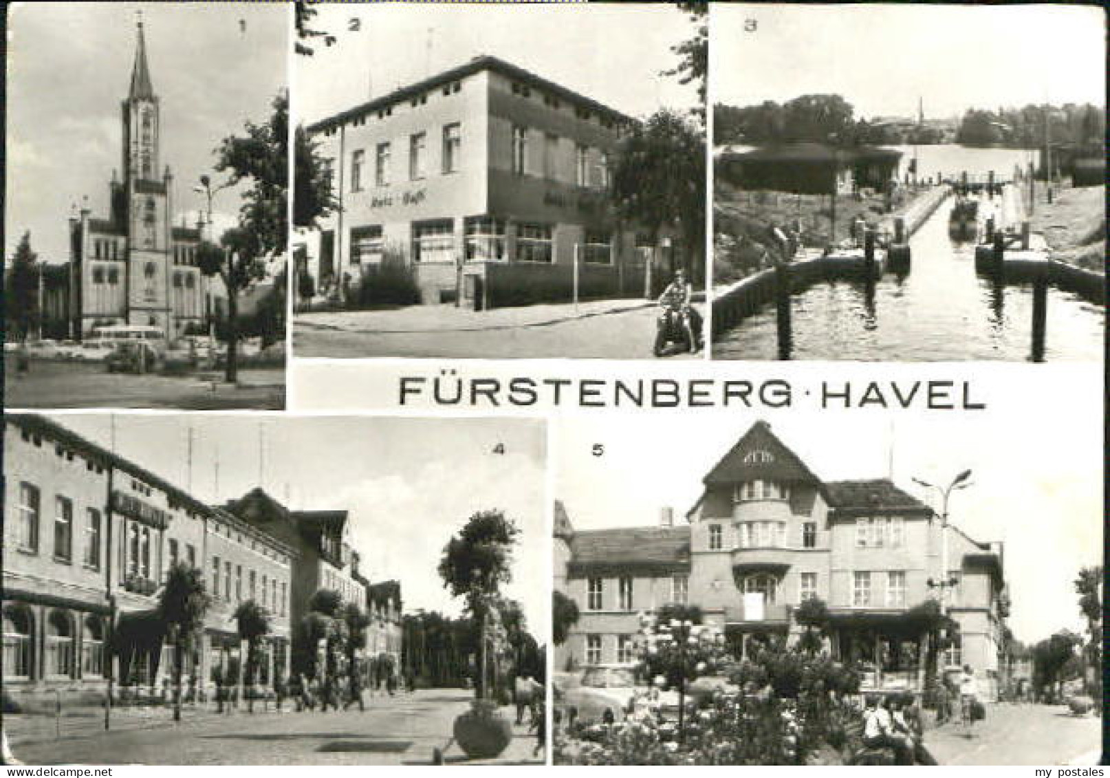 Fuerstenberg Mecklenburg Fuerstenberg Kirche Schleuse Hotel x 1986