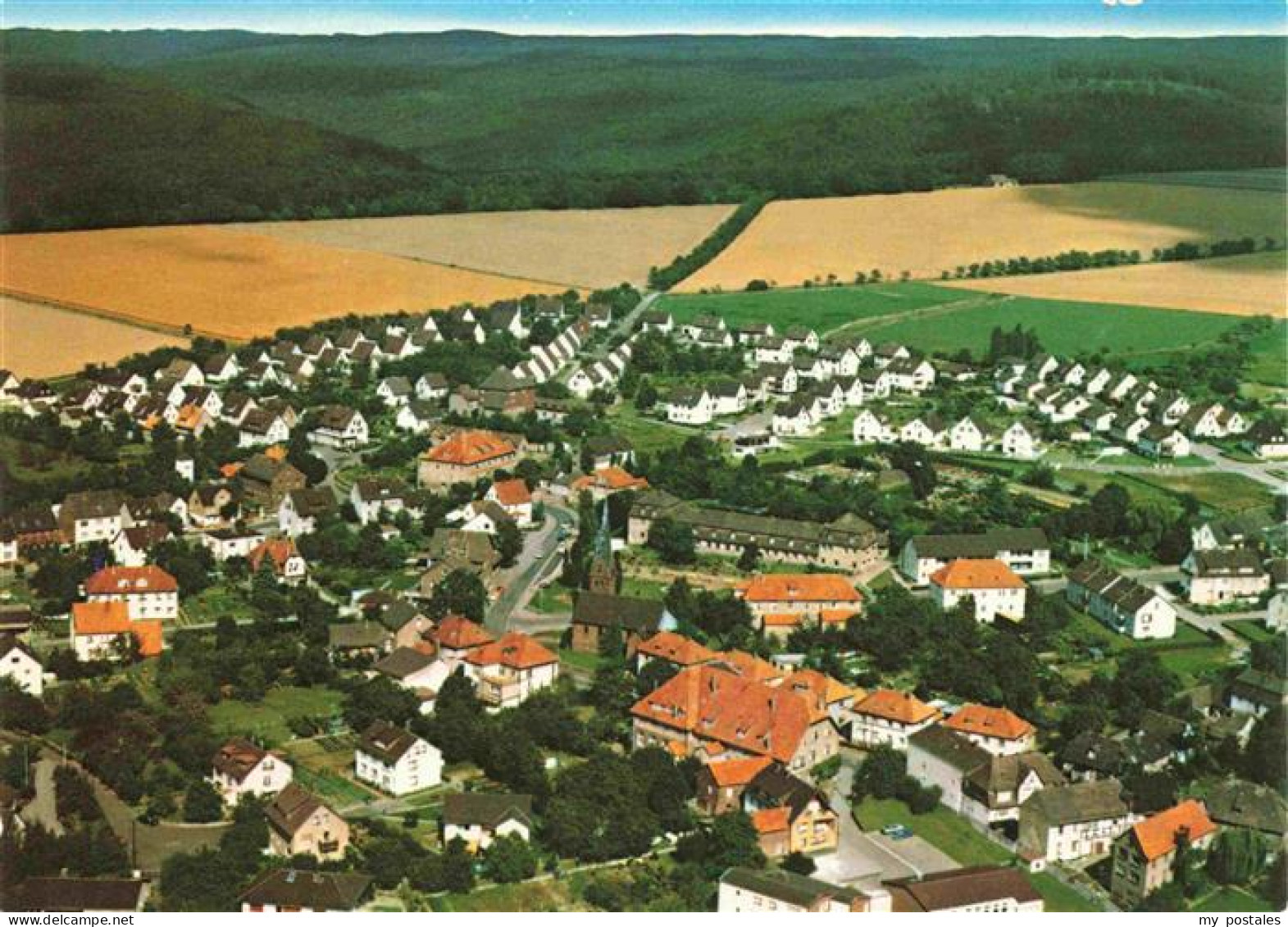 Fuerstenberg  Weser Fliegeraufnahme