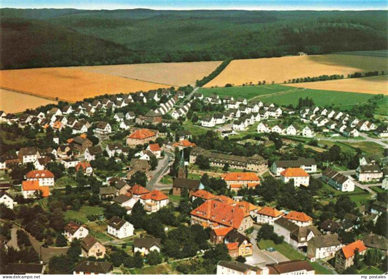 Fuerstenberg  Weser Fliegeraufnahme