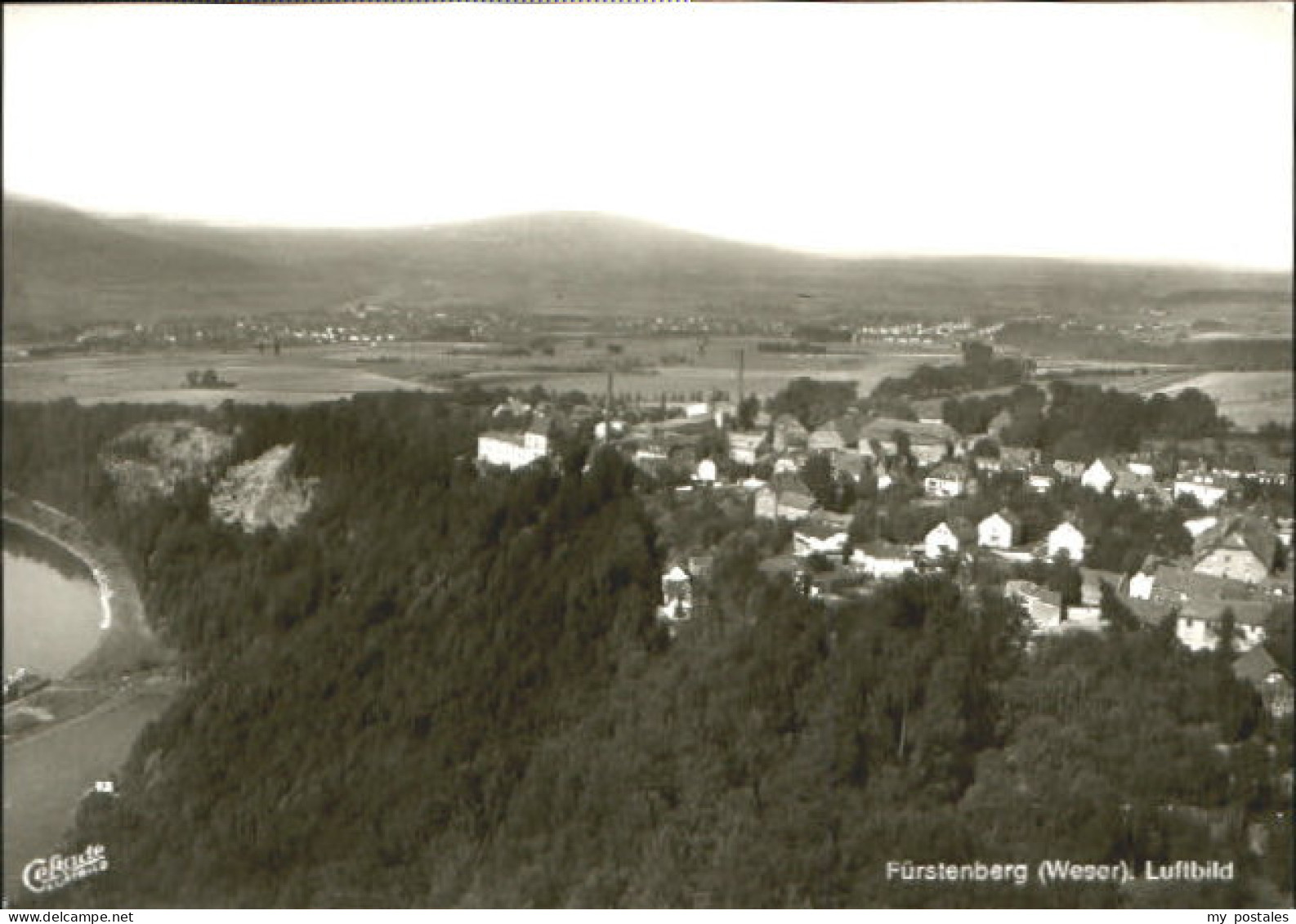 Fuerstenberg Weser Fliegeraufnahme