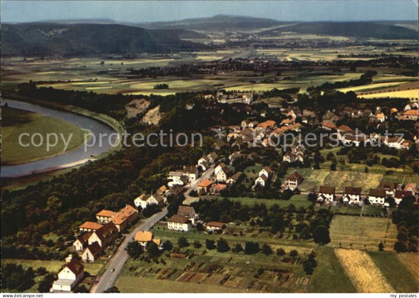 Fuerstenberg Weser Fliegeraufnahme