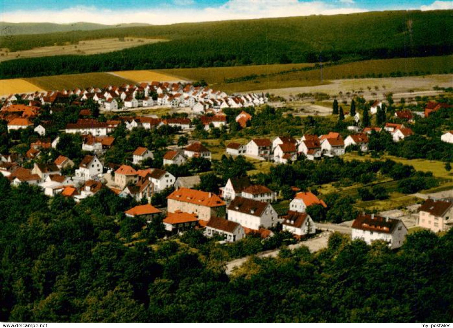 Fuerstenberg  Weser Fliegeraufnahme