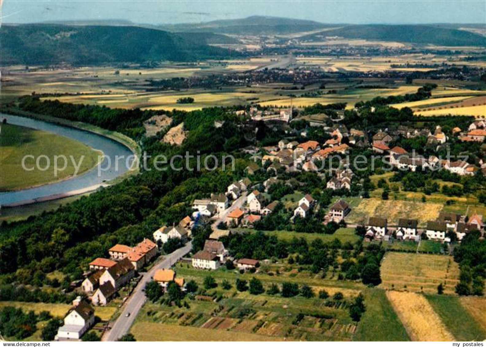 Fuerstenberg Weser Fliegeraufnahme