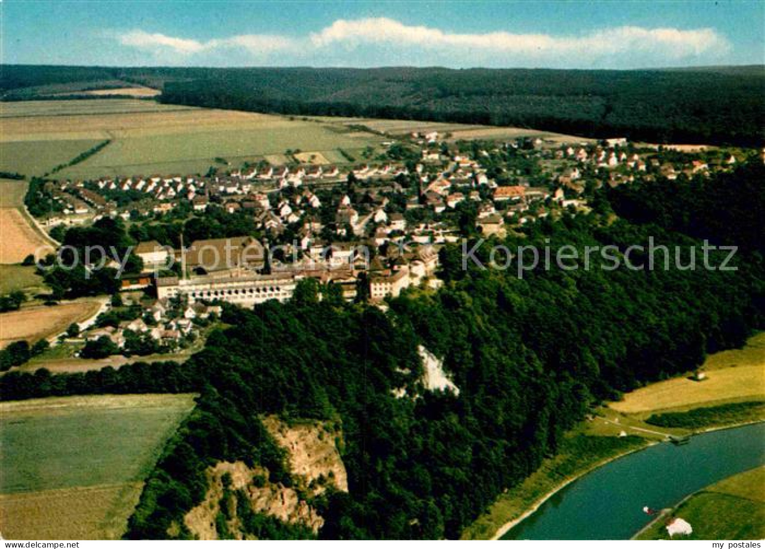 Fuerstenberg Weser Fliegeraufnahme