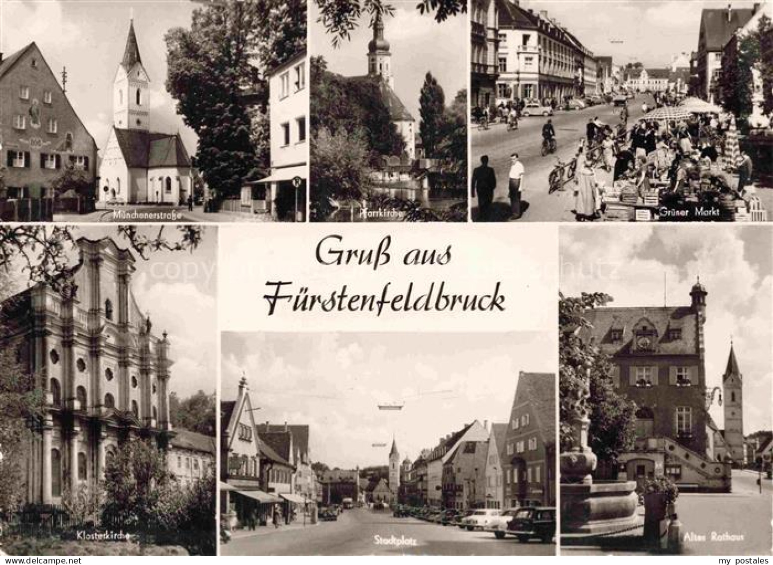 Fuerstenfeldbruck Muenchenerstrasse Kirche Gruener Markt Klosterkirche Stadtplat