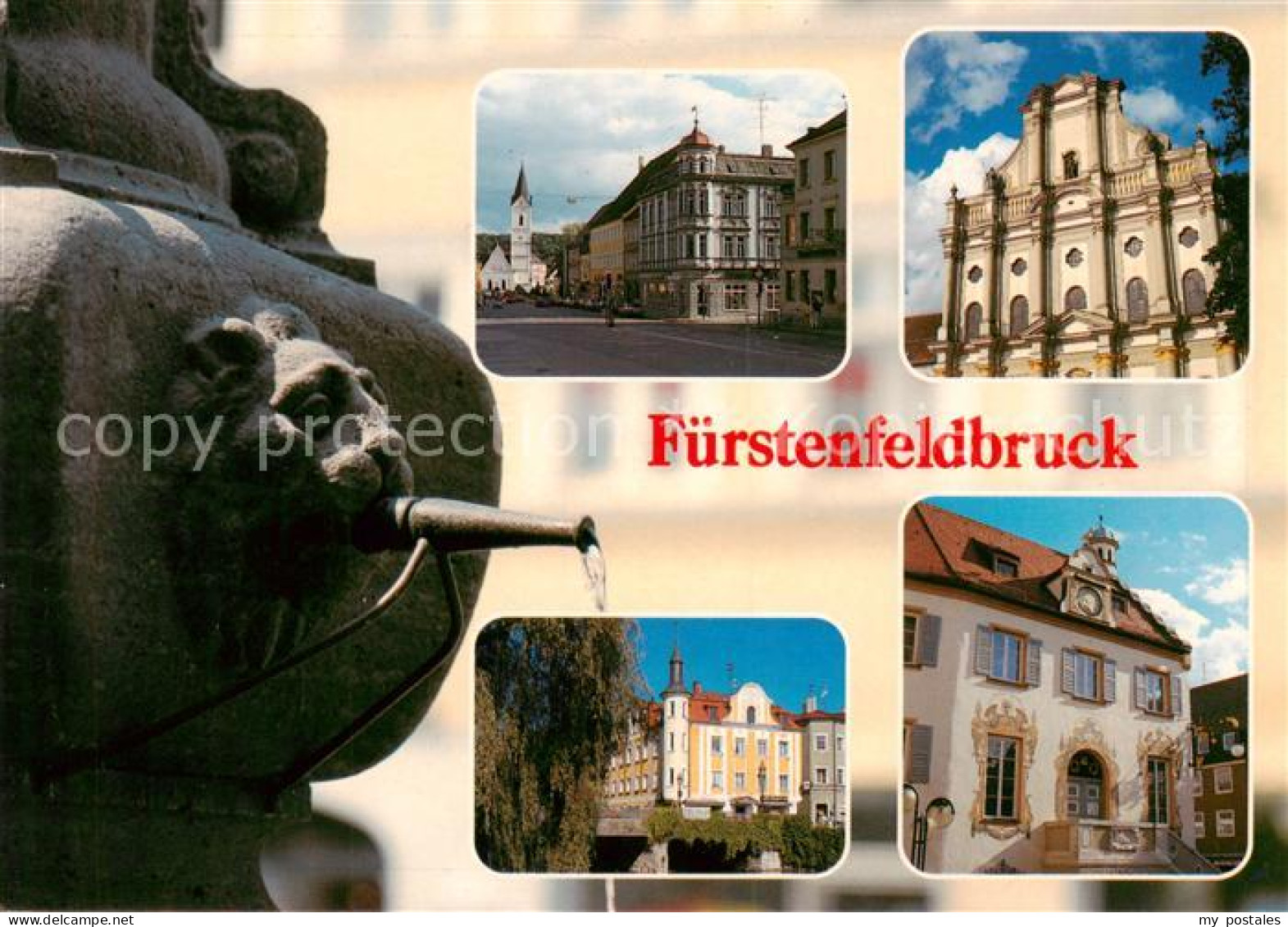 Fuerstenfeldbruck Teilansichten Brunnen