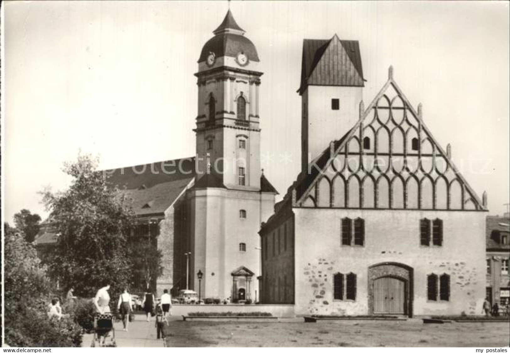 Fuerstenwalde Spree Rathaus und Dom