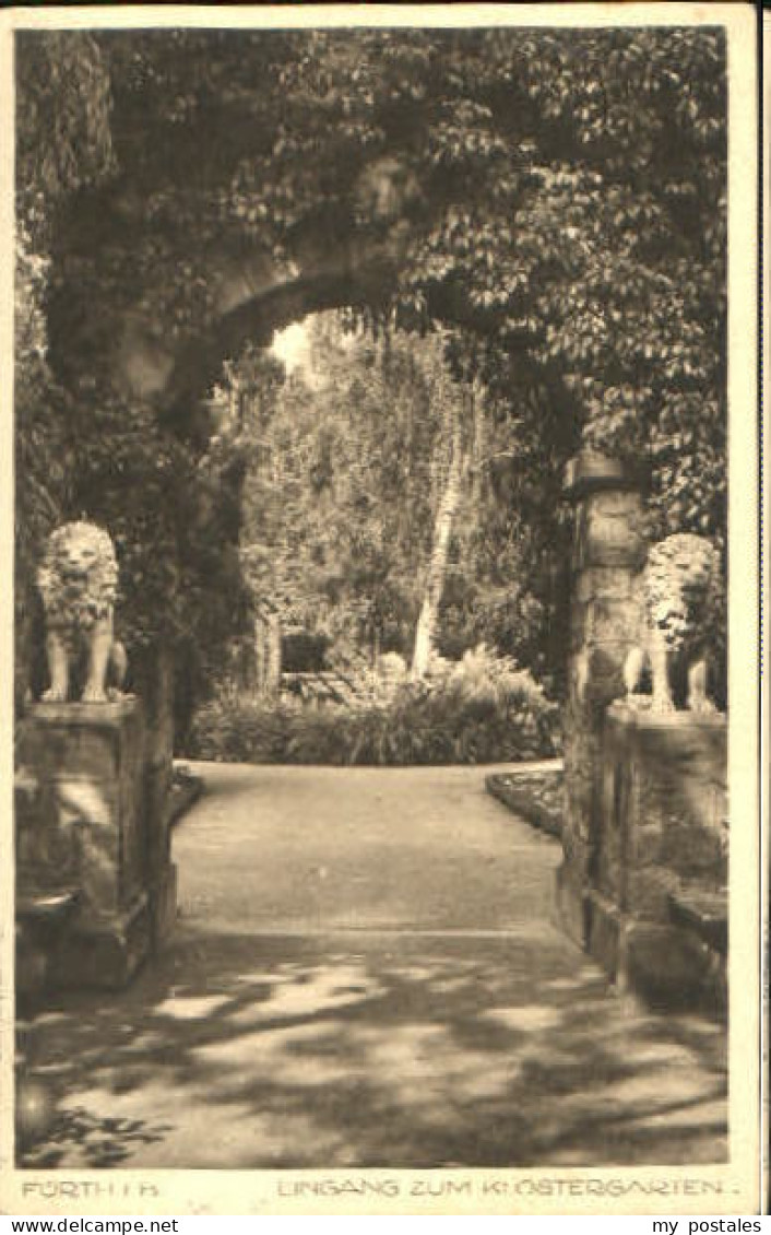 Fuerth Bayern Fuerth Klostergarten x 1931
