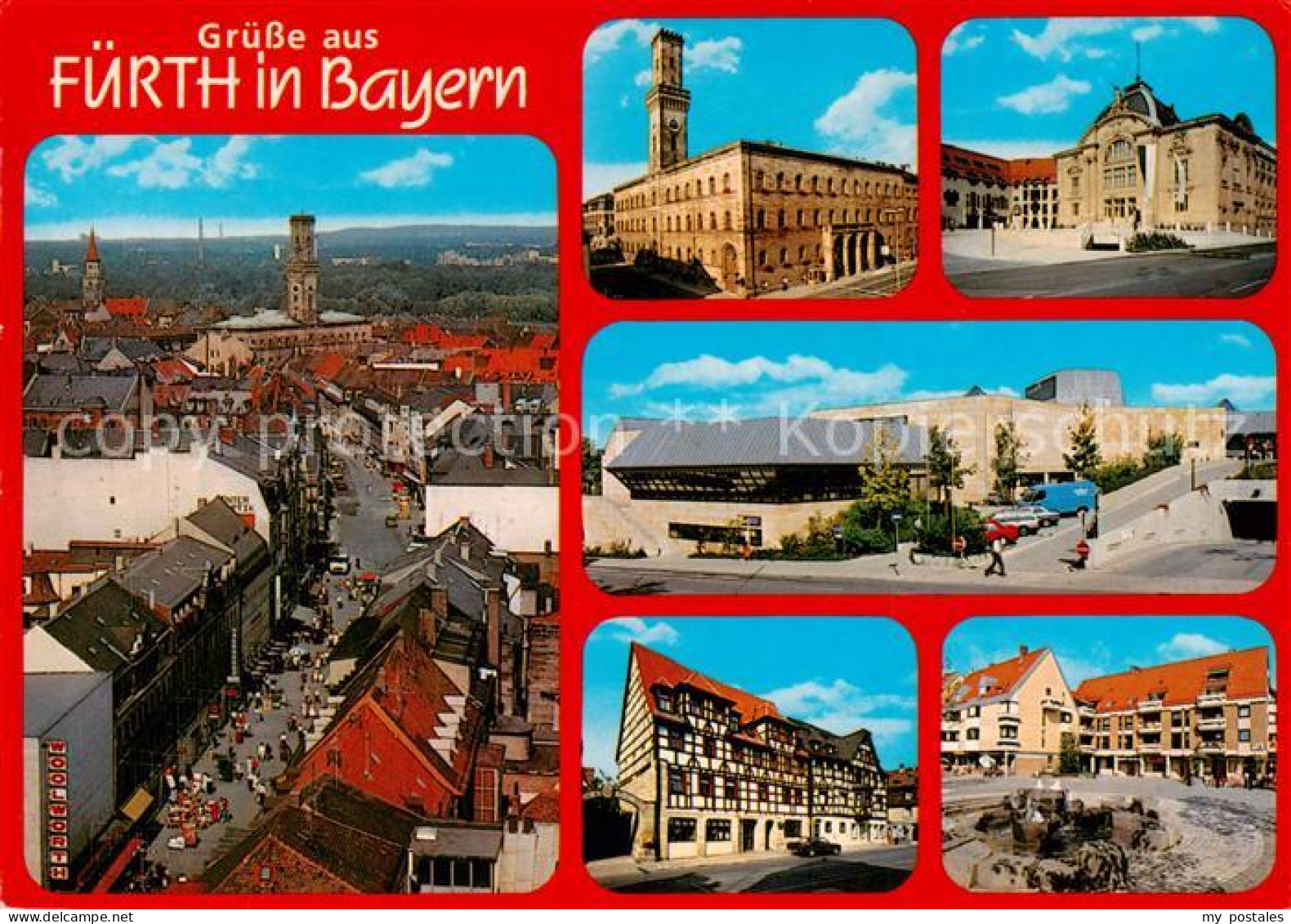 Fuerth Bayern Panorama Teilansichten