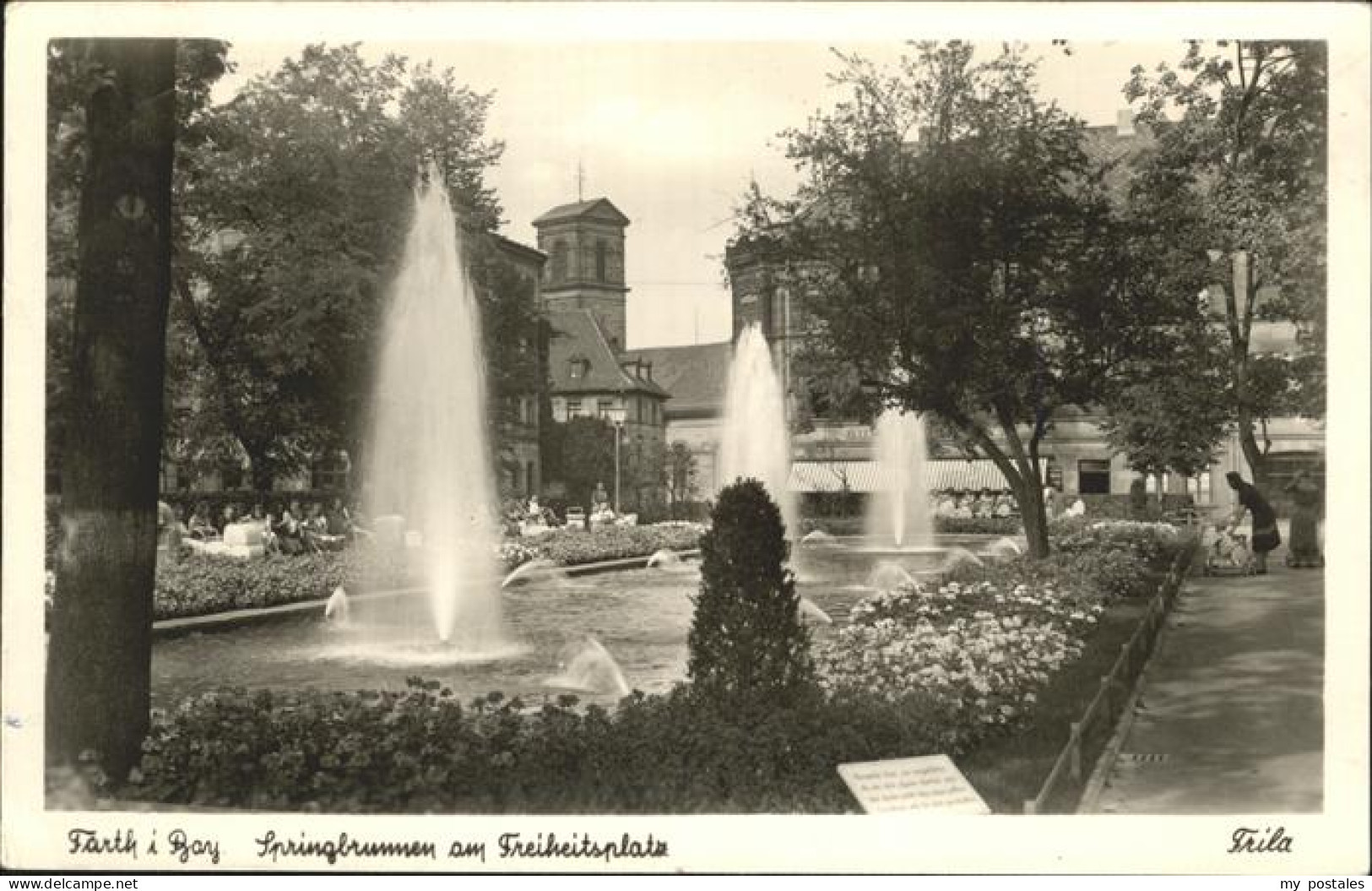 Fuerth Bayern Springbrunnen Freiheitsplatz