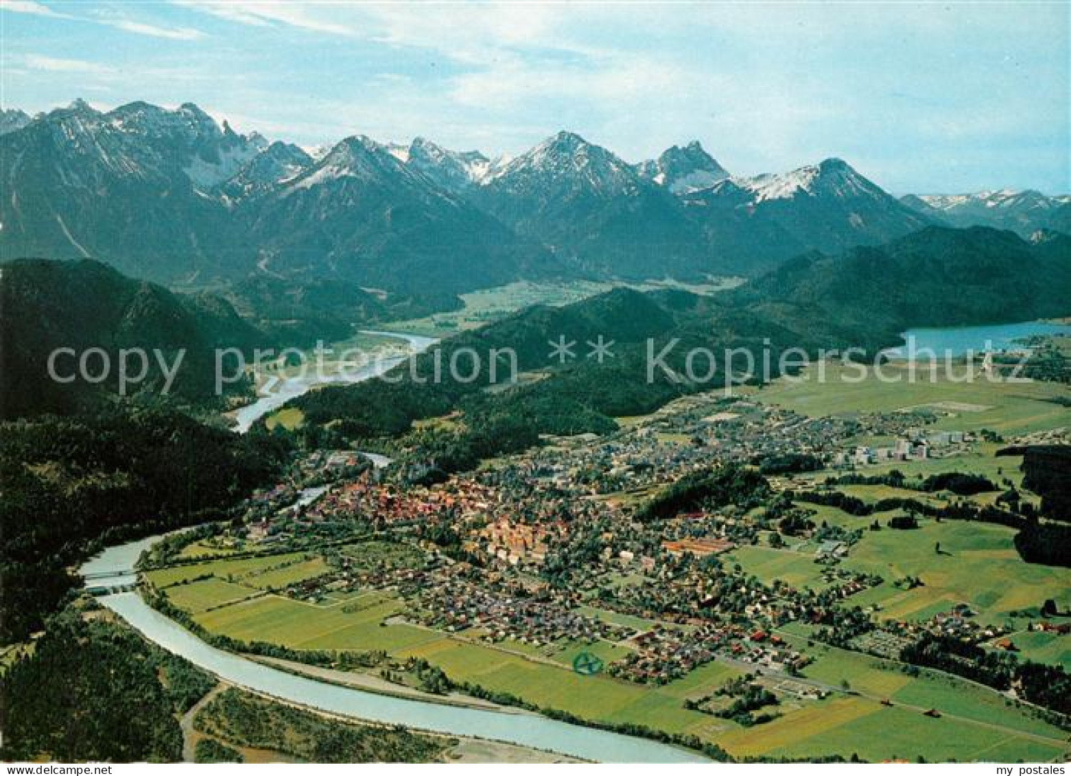 Fuessen Allgaeu Fliegeraufnahme