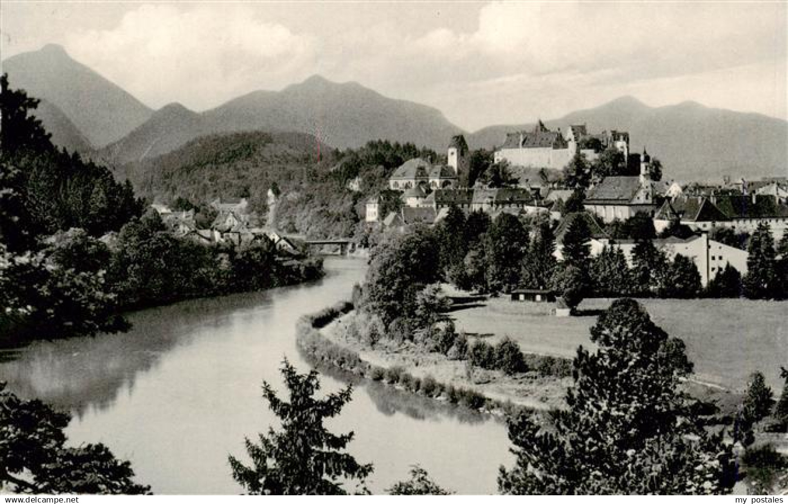 Fuessen Allgaeu Lechpartie mit Schloss Fuessen