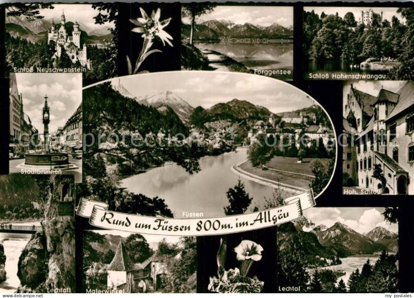 Fuessen Allgaeu Schloss Neuschwanstein Lechtal Forggensee