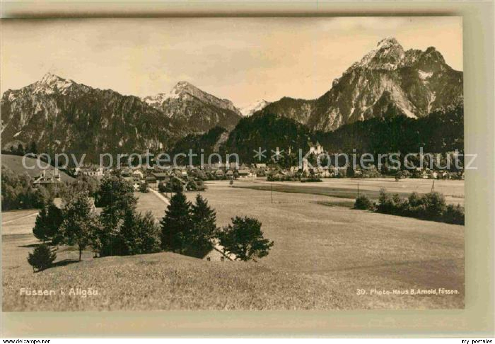 Fuessen Allgaeu Teilansicht