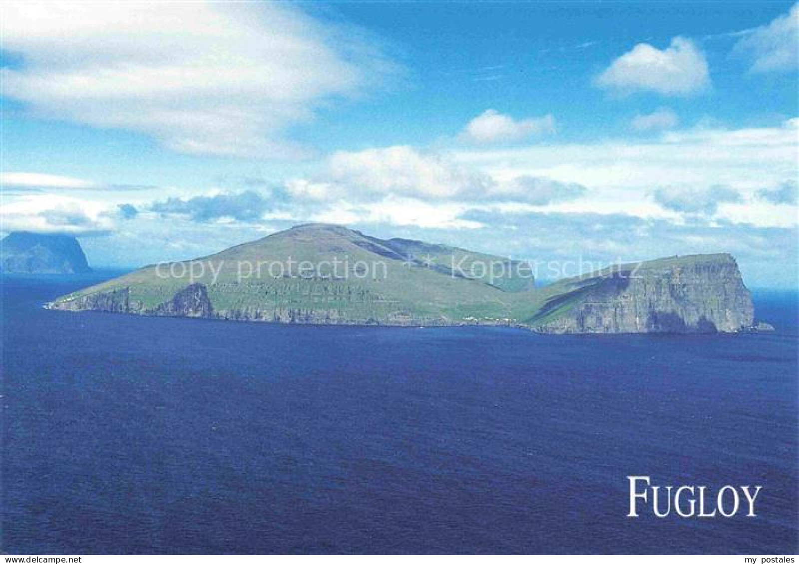 Fugloy Faeroeer Island Fliegeraufnahme