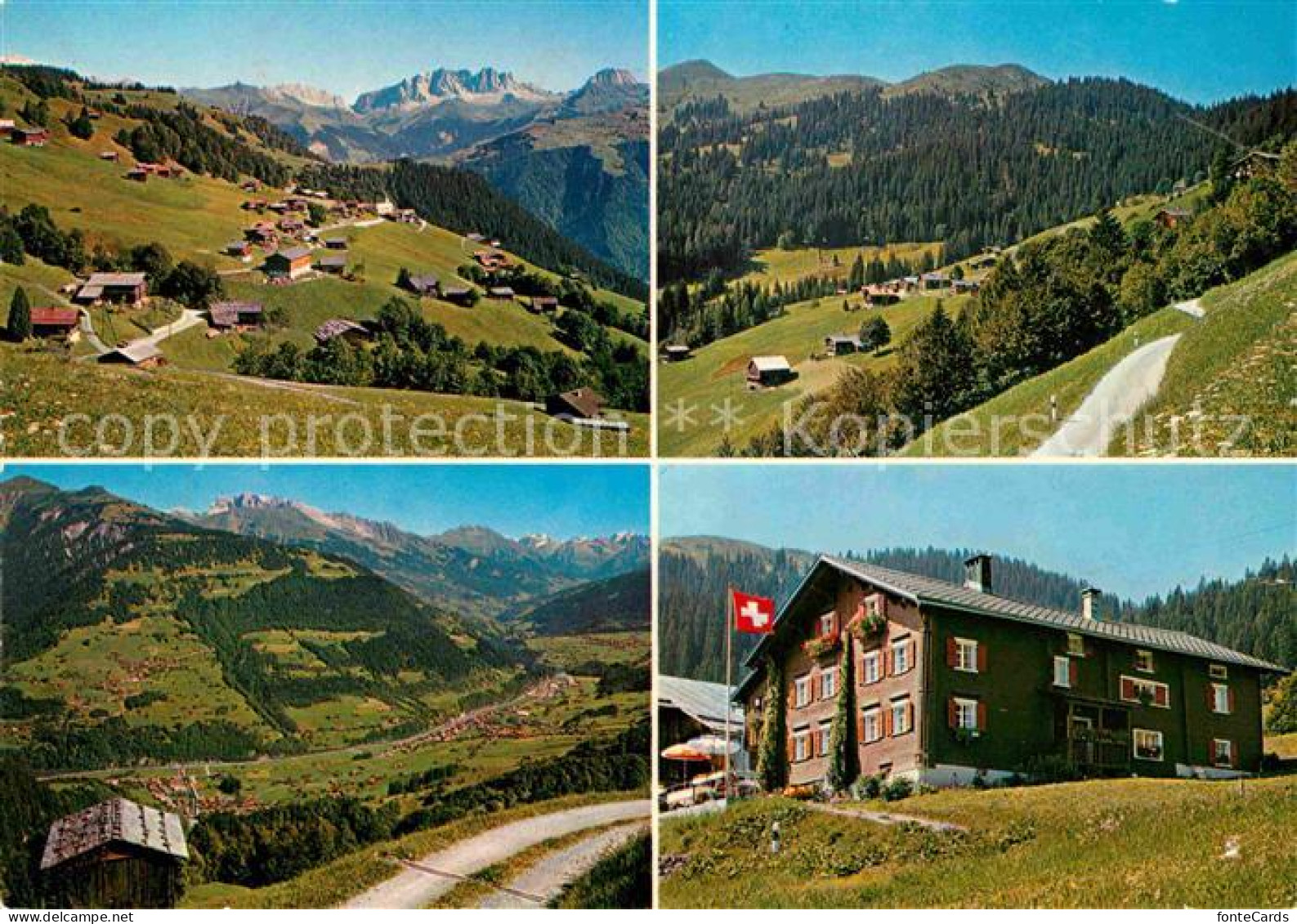 Furna Drusenfluh Praettigau Silvrettagruppe Gasthaus Hochwang