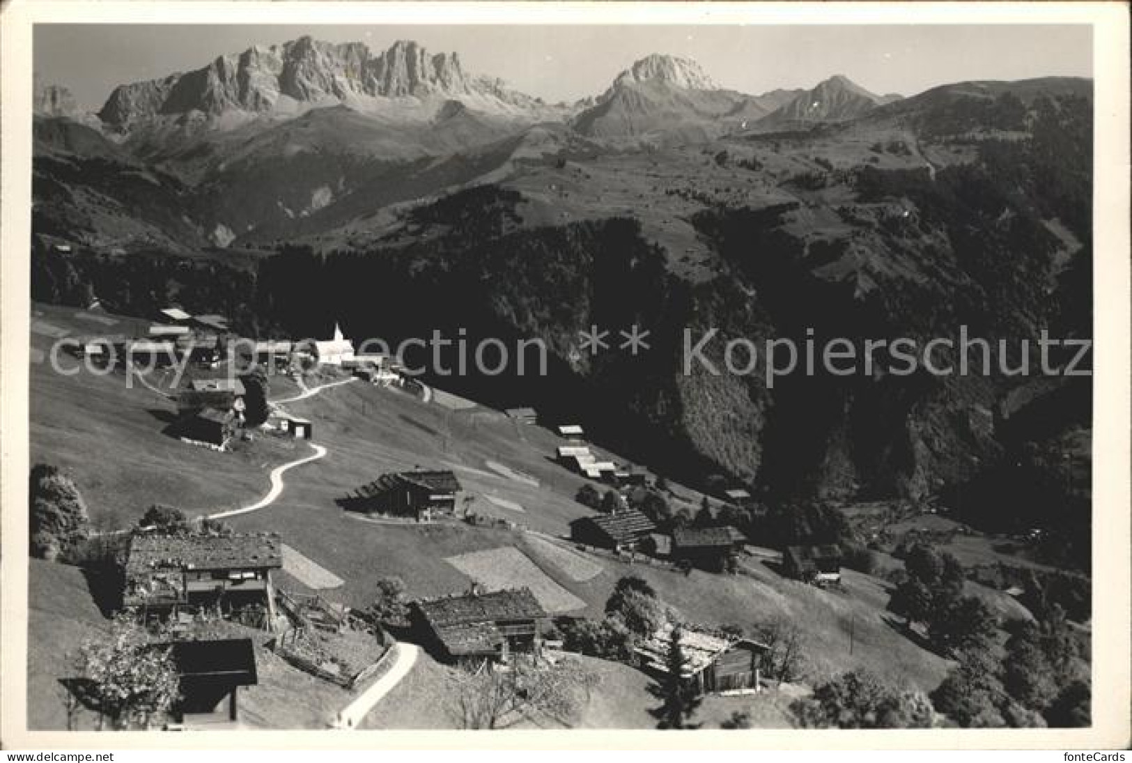 Furna Wiesen Berg Praettigau