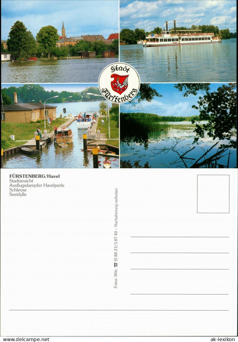 Fürstenberg/Havel Seeidylle Ausflugsdampfer Havelperle 1995