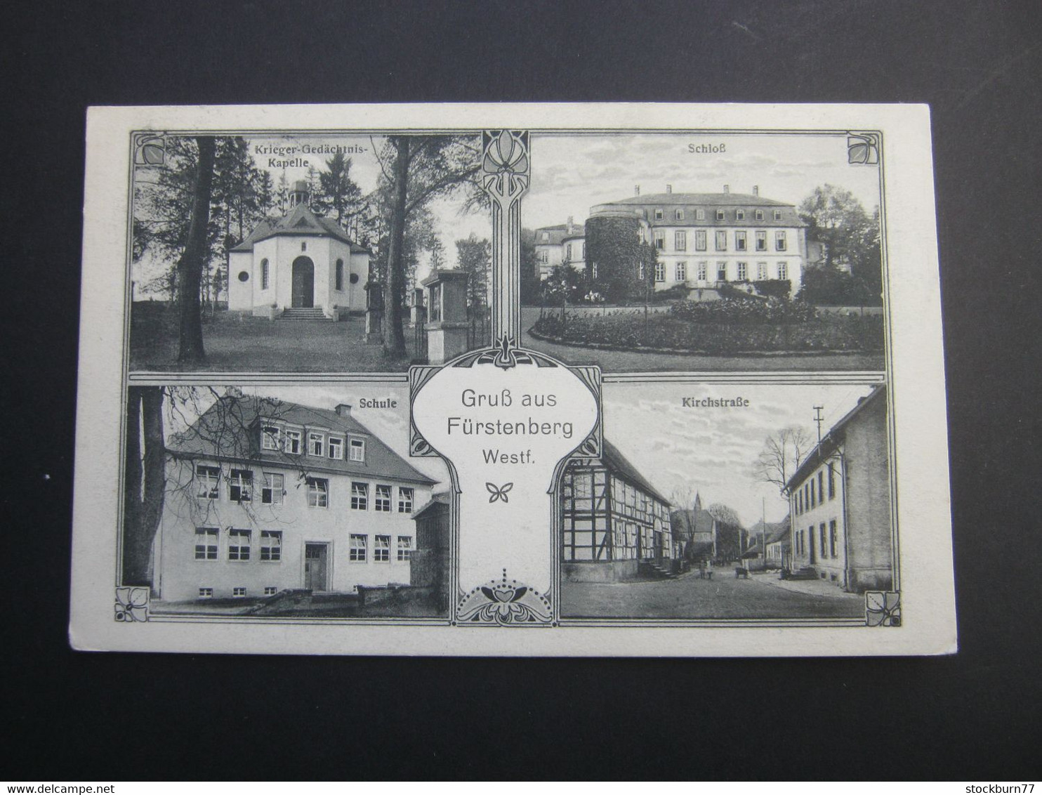 FÜRSTENBERG , Schule  ,  Bad Wünnenberg   ,   Schöne  Karte um 1915