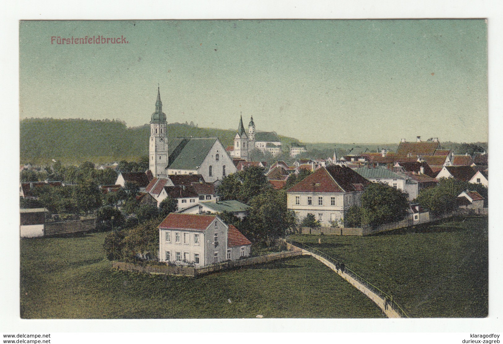 Fürstenfeldbruck old unused postcard (Verlag Hans Pfeiffer's Buchbinderei) Fürstenfeldbruck  b200601