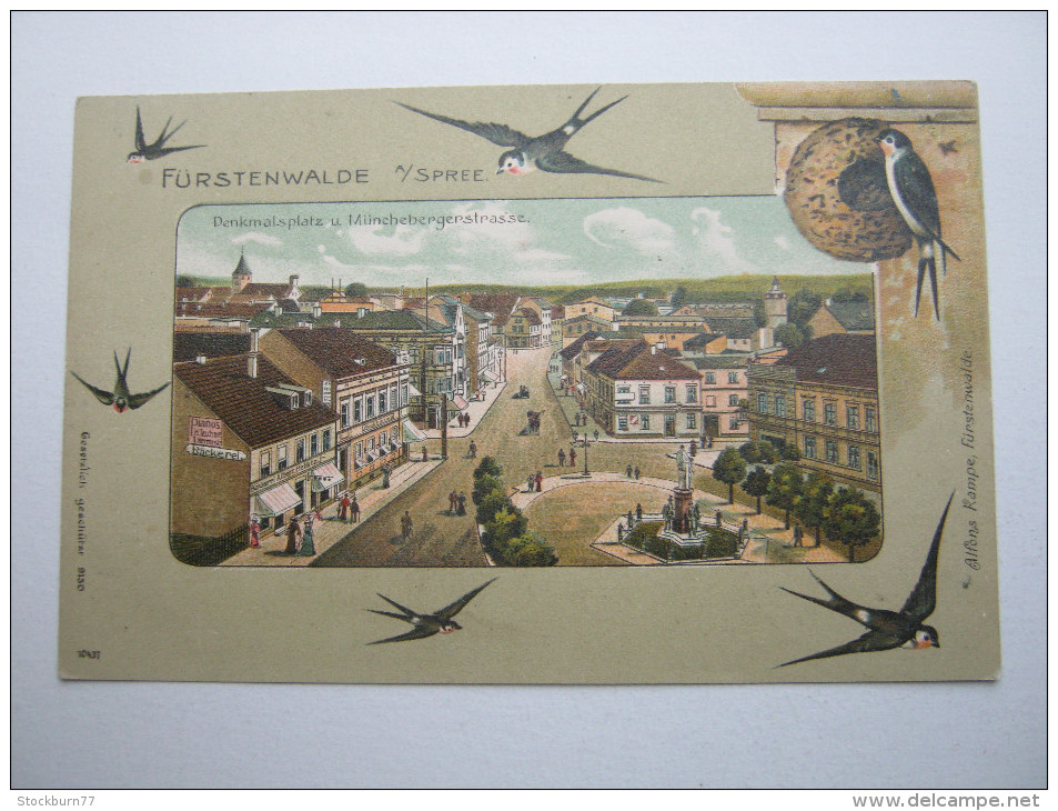 FÜRSTENWALDE   , Schöne Karte , 2 Scans