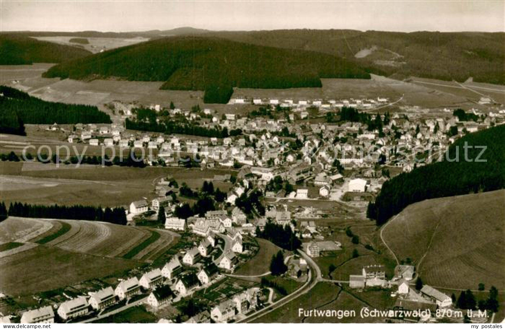 Furtwangen Fliegeraufnahme Gesamtansicht