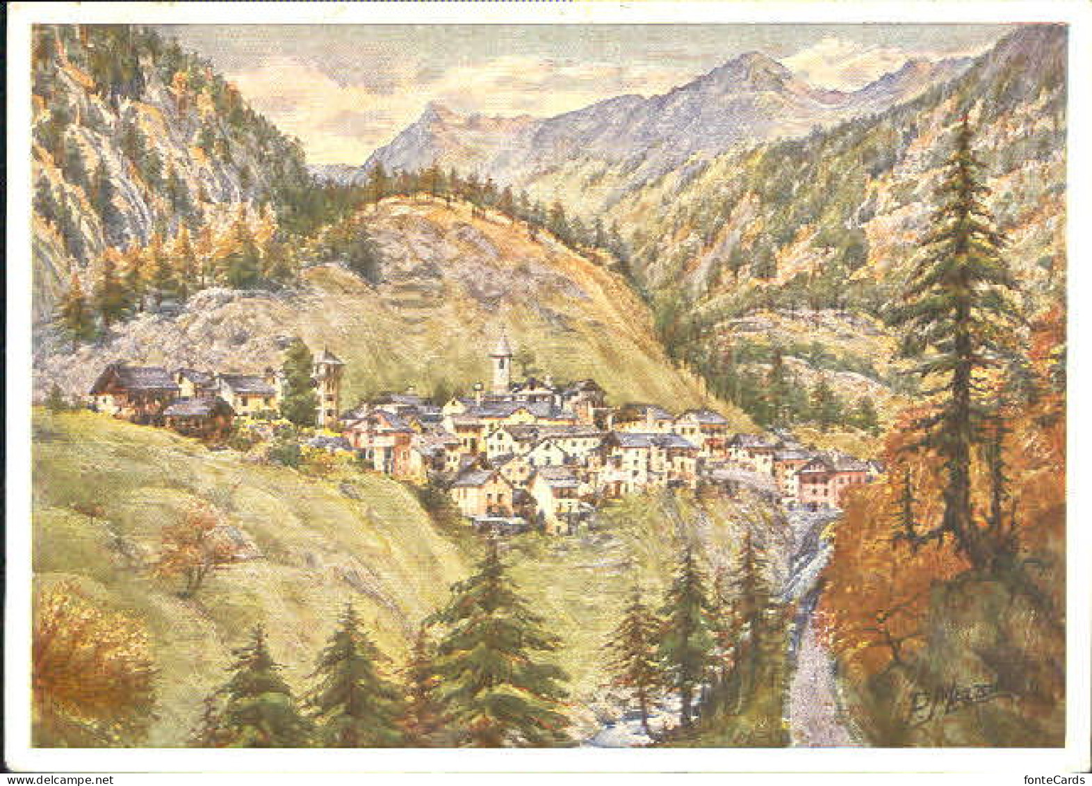 Fusio TI Fusio Maggia KuenstlerP. Mazzoni x 1949