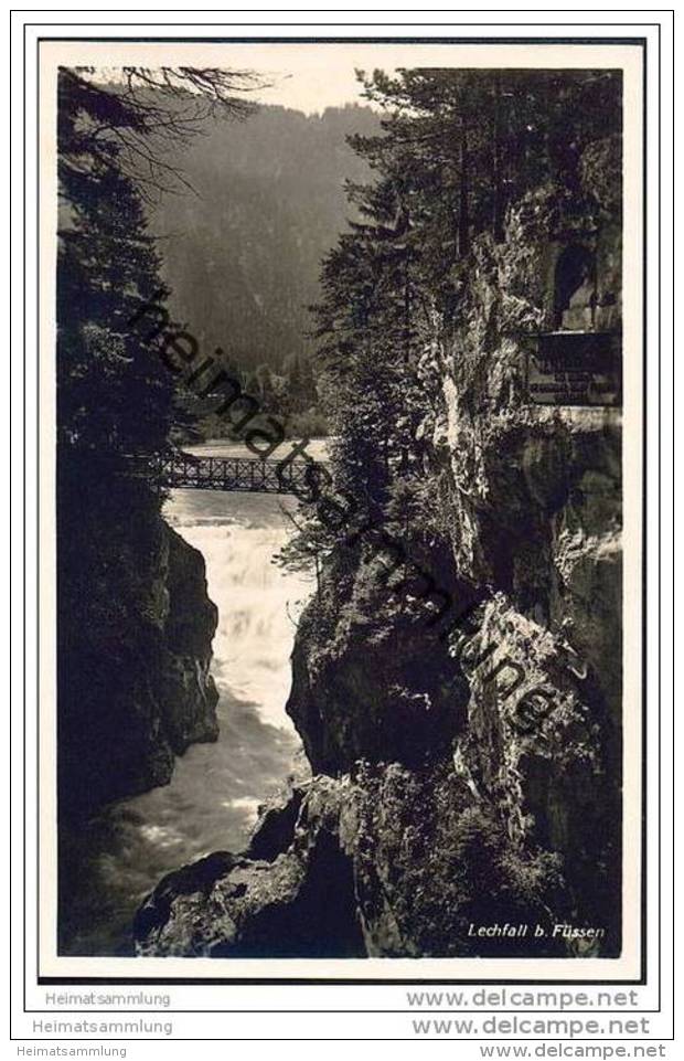 Füssen - Lechfall - Foto-AK
