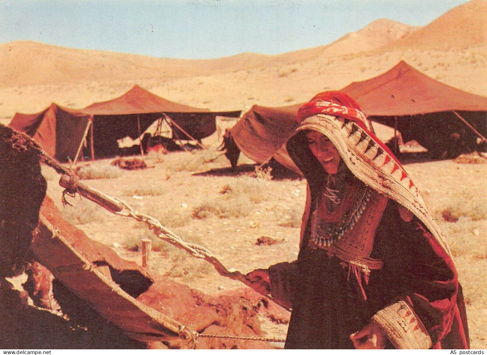 G031 Afghanistan 1984 Bamyan Kochies' tents ethnic postcard