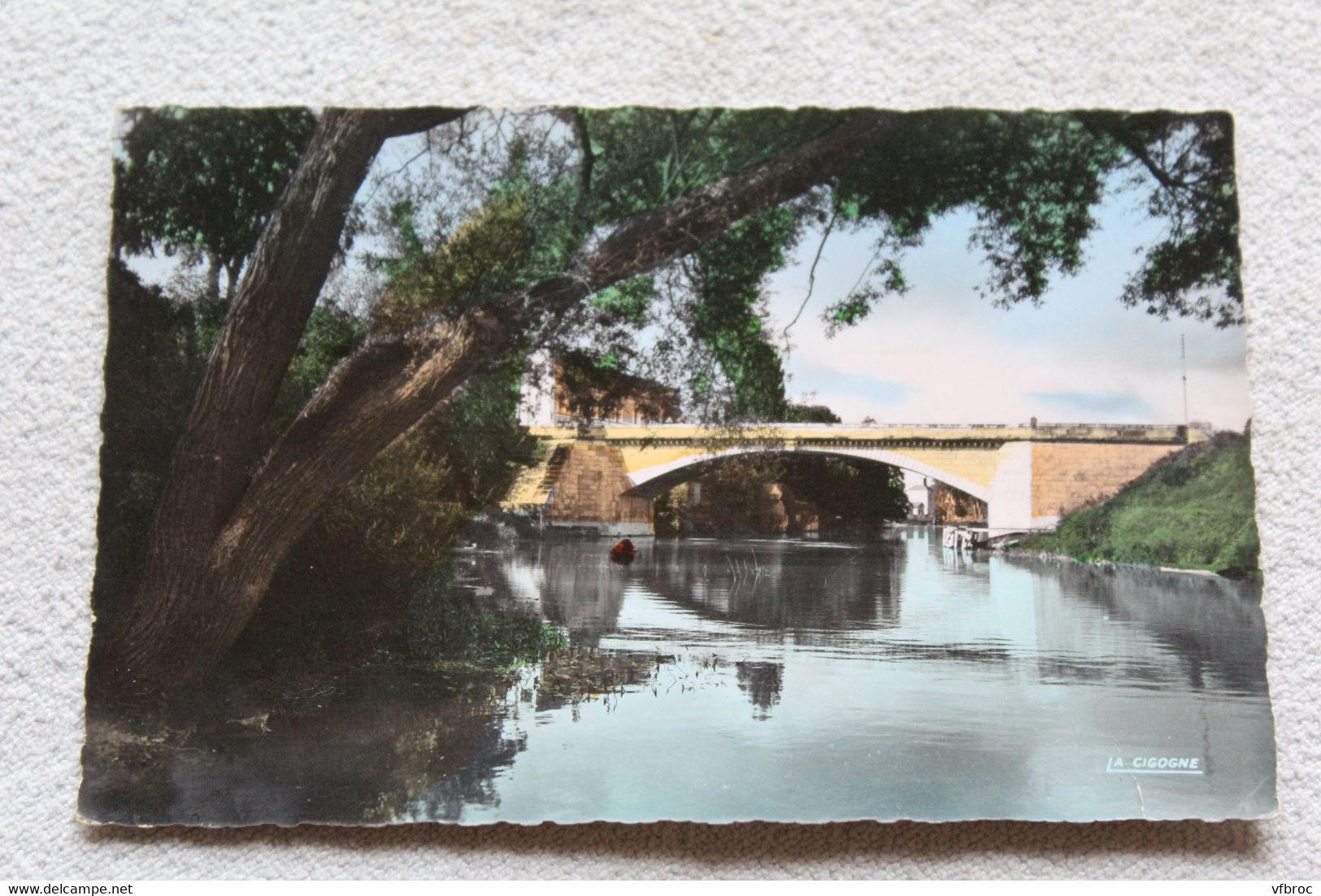 G245, Cpsm 1959, Nogent sur Seine, la Seine et le pont de saint Edme, Aube 10