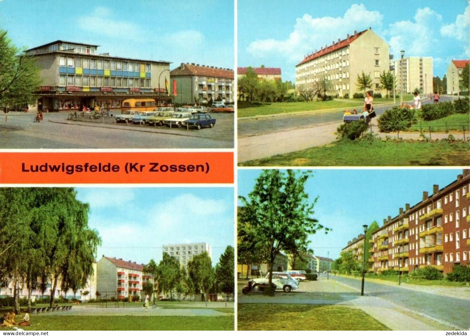 G5757 - Ludwigsfelde Kr. Zossen Konsum Kontakt Kaufhaus Neubauten - Verlag Bild und Heimat Reichenbach
