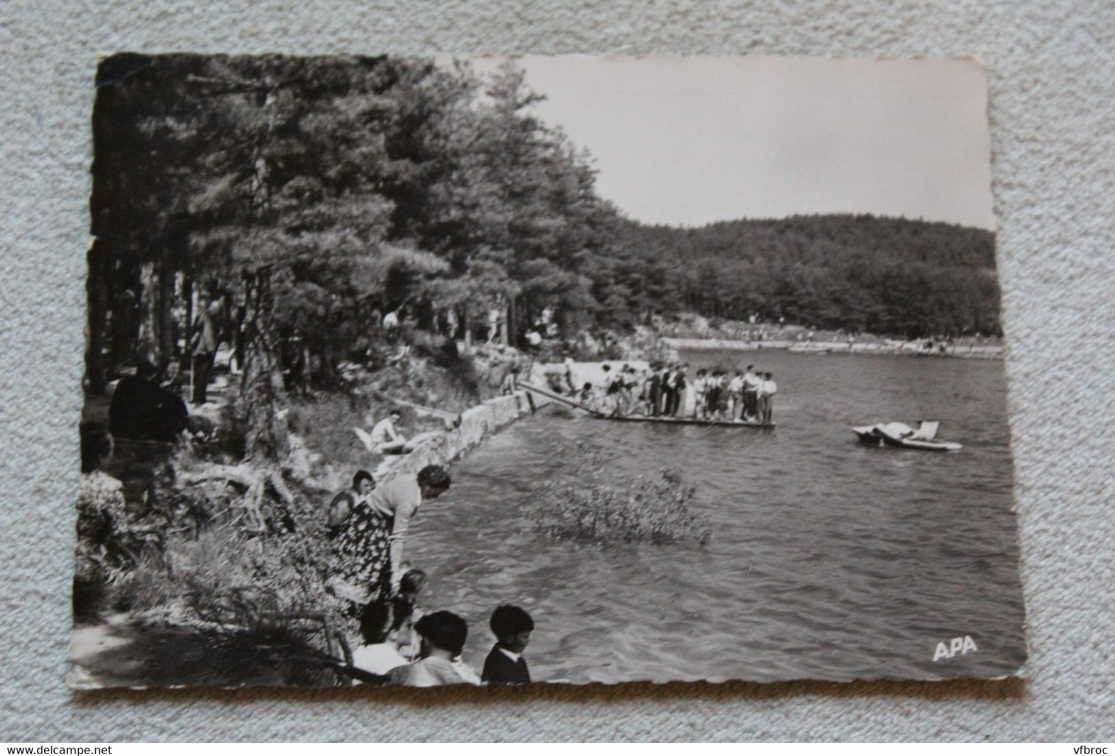 G611, Cpm, bassin de Saint Ferreol, la plage, Haute Garonne 31