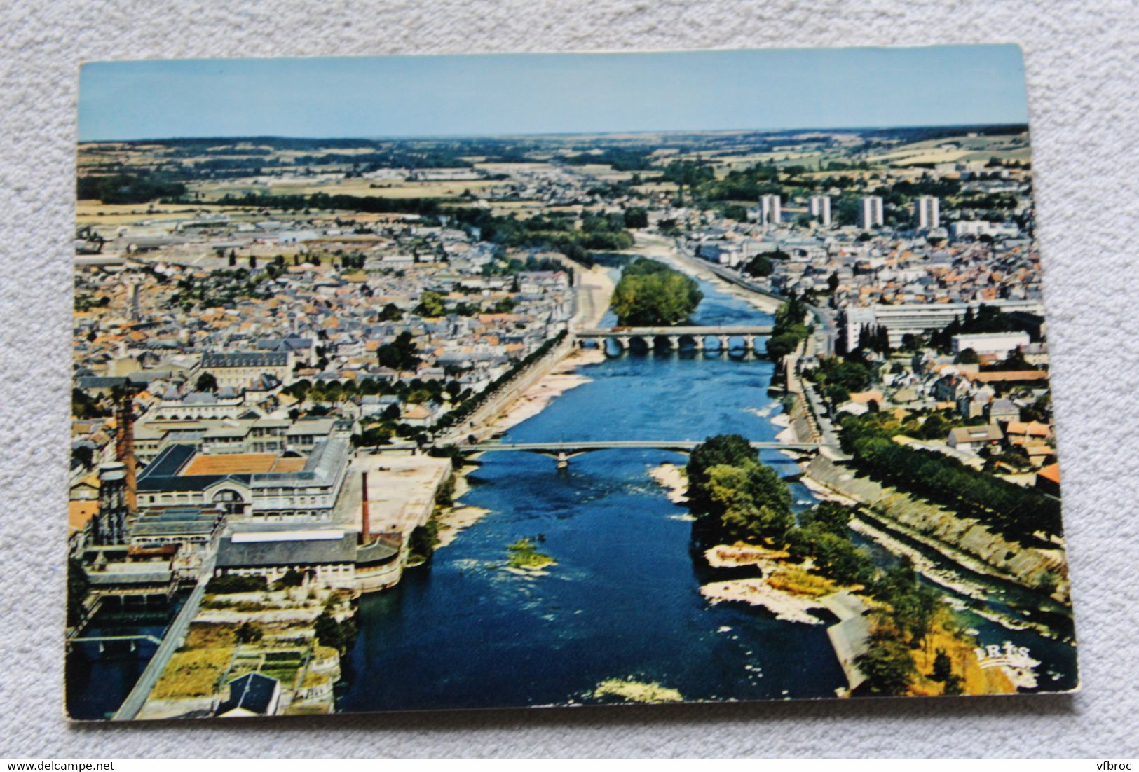 G638, Cpm 1981, Chatellerault, vue générale aérienne, Vienne 86