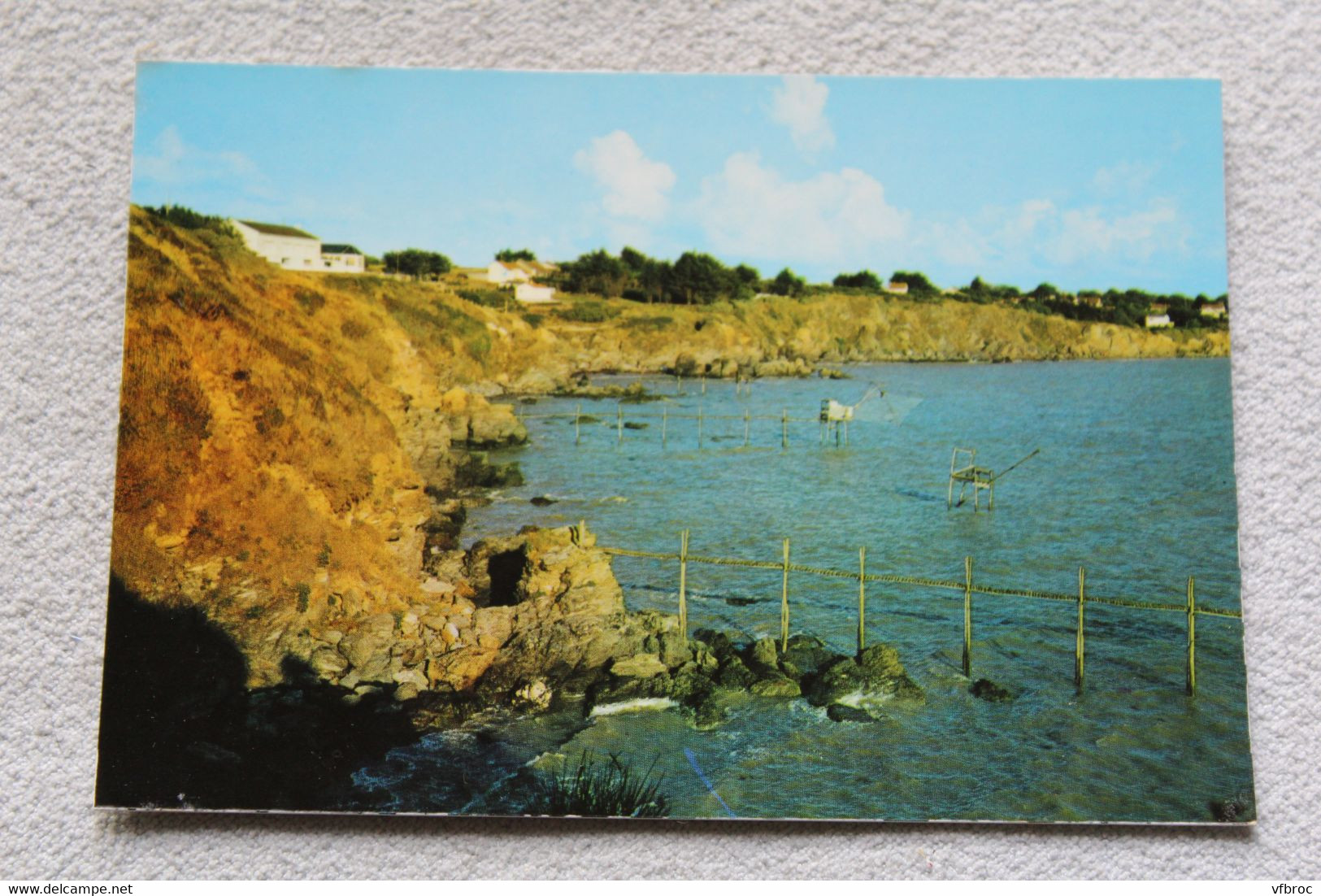 G668, Cpm, la Bernerie en Retz, rochers et pêcheries de la Boutinardière, Loire atlantique 44