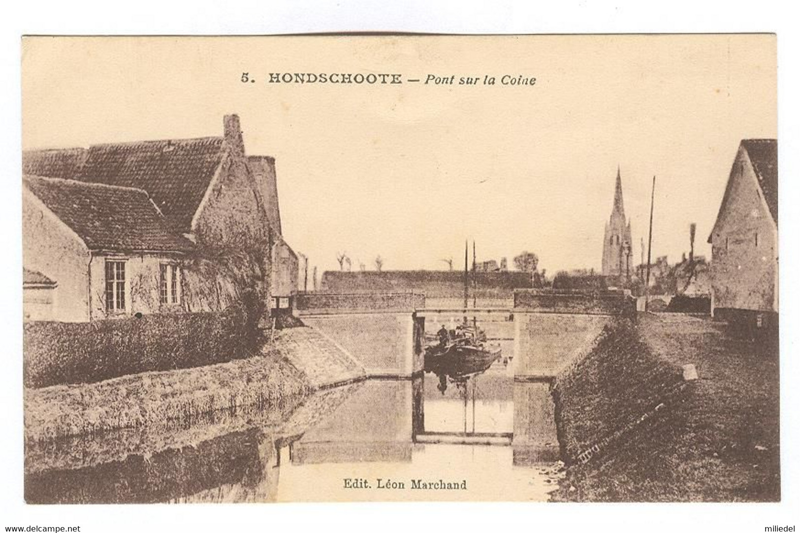 G765 - HONDSHOOTE - HONDSCHOOTE - Pont sur la Coine